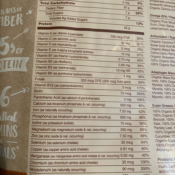 Kachava superfood meal replacement shake. Chocolate 32.8oz per bag new bags - Picture 3 of 5